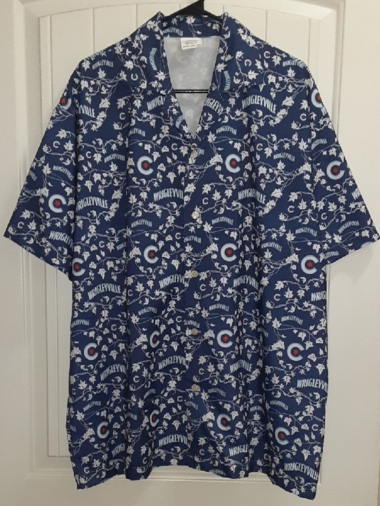 Associated Premium Corporation Other - Chicago Cubs Wrigleyville Hawaiian Shirt SGA 2022 Navy Blue All Over Print XL